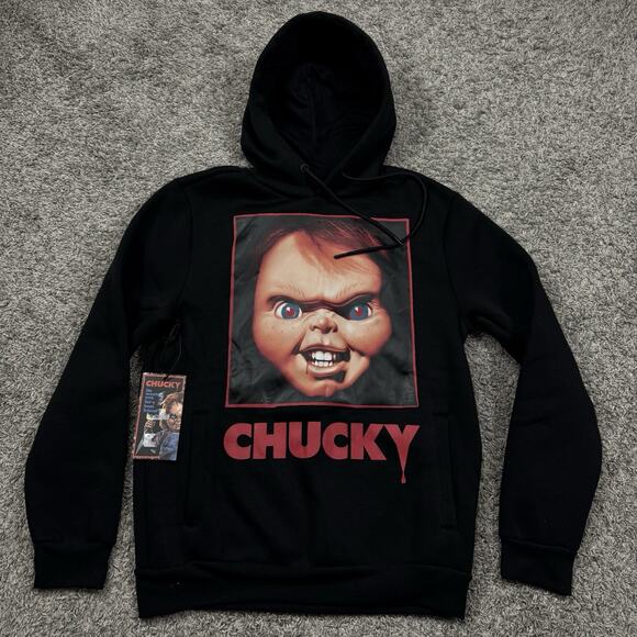 Chucky X Reason Men's Black Pullover Hoodie Size S NEW - Picture 1 of 6